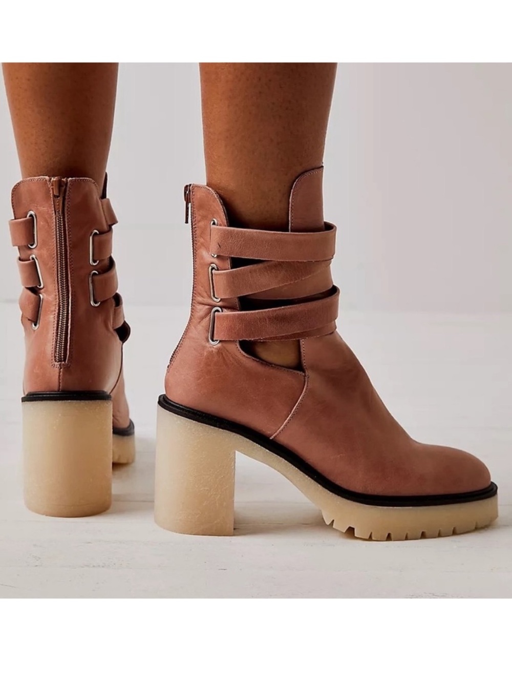 Free People Jesse Cutout Boots Size 9.5